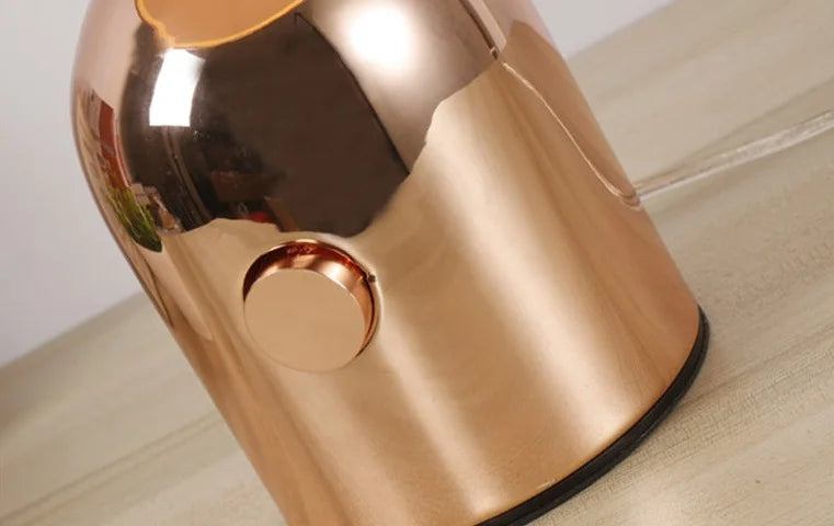 Lampe design champignon en métal rose gold