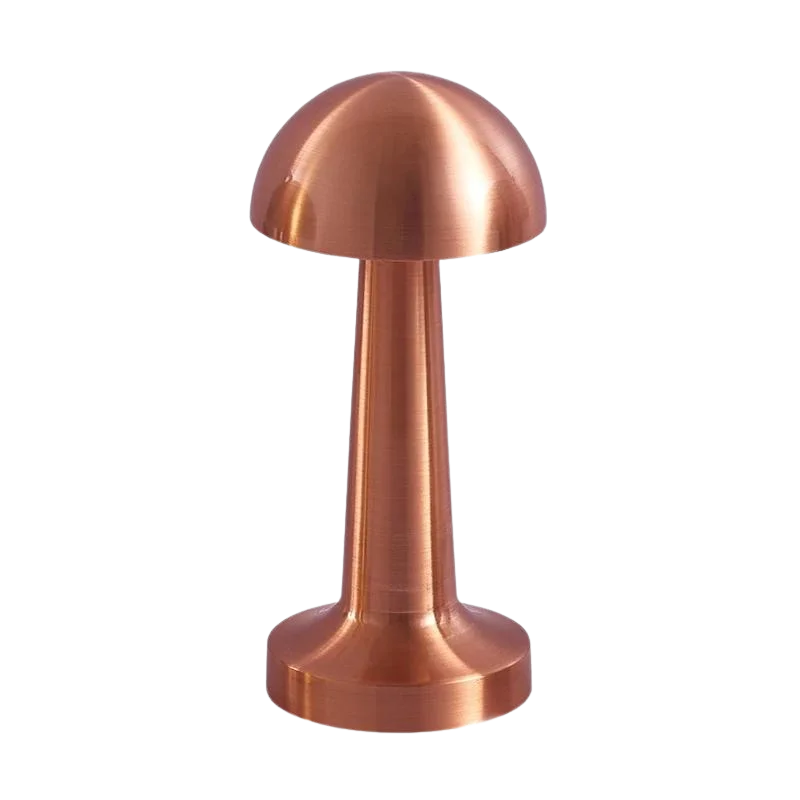 Lampe à poser champignon rétro rose gold