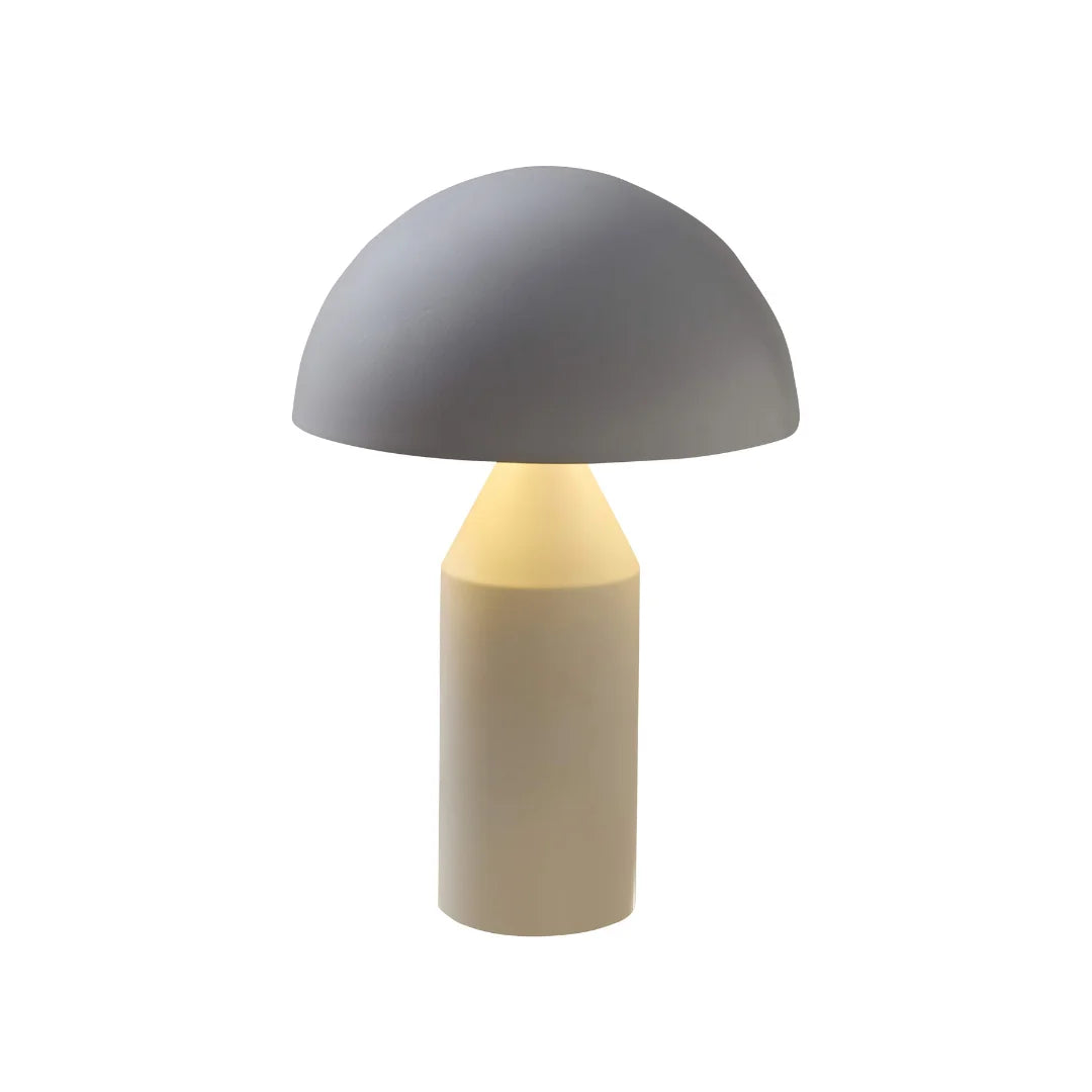 Lampe champignon blanc mat