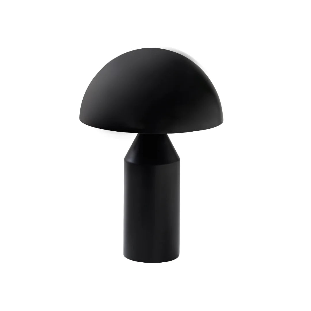 Lampe champignon métal noir mat