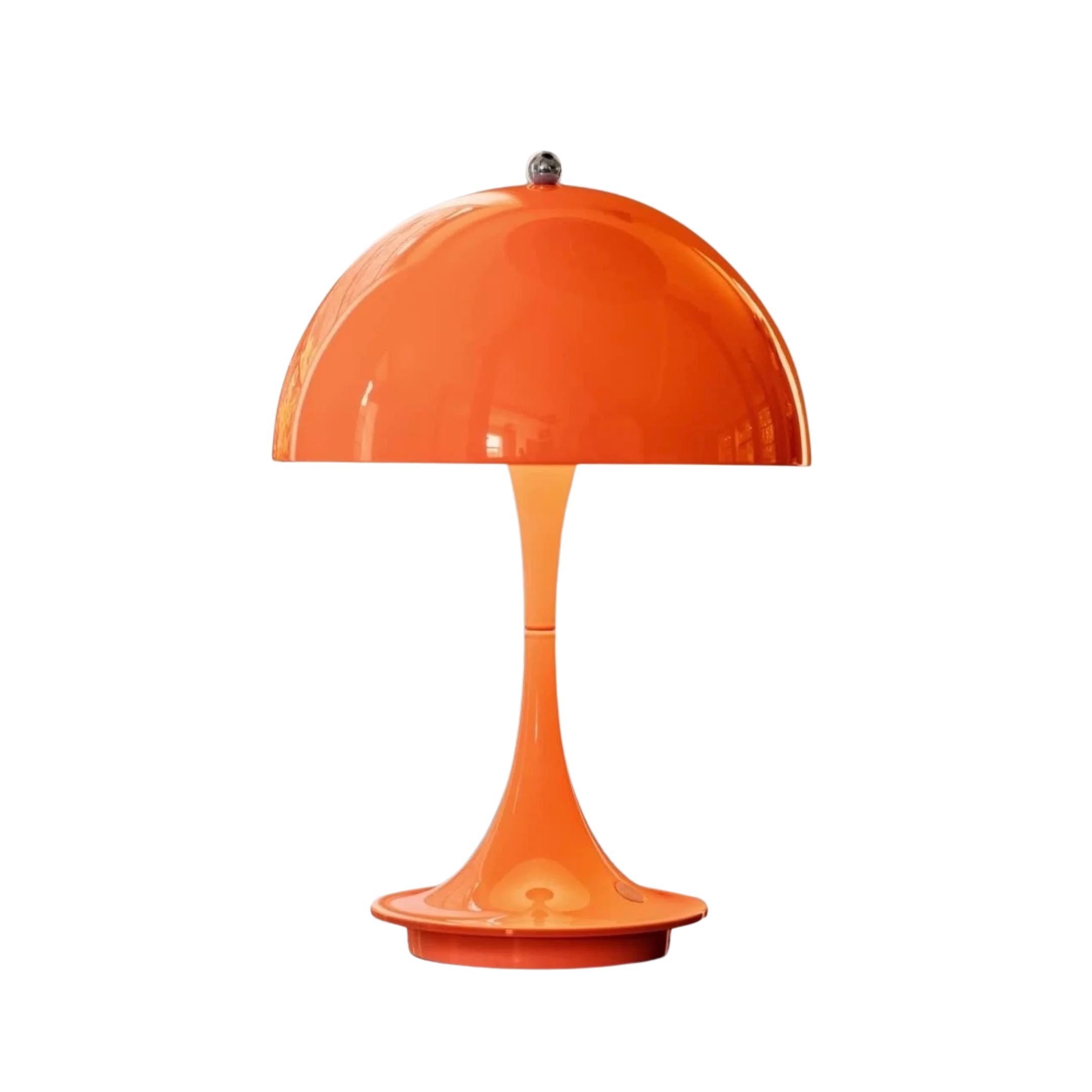 Lampe de chevet champignon orange tactile