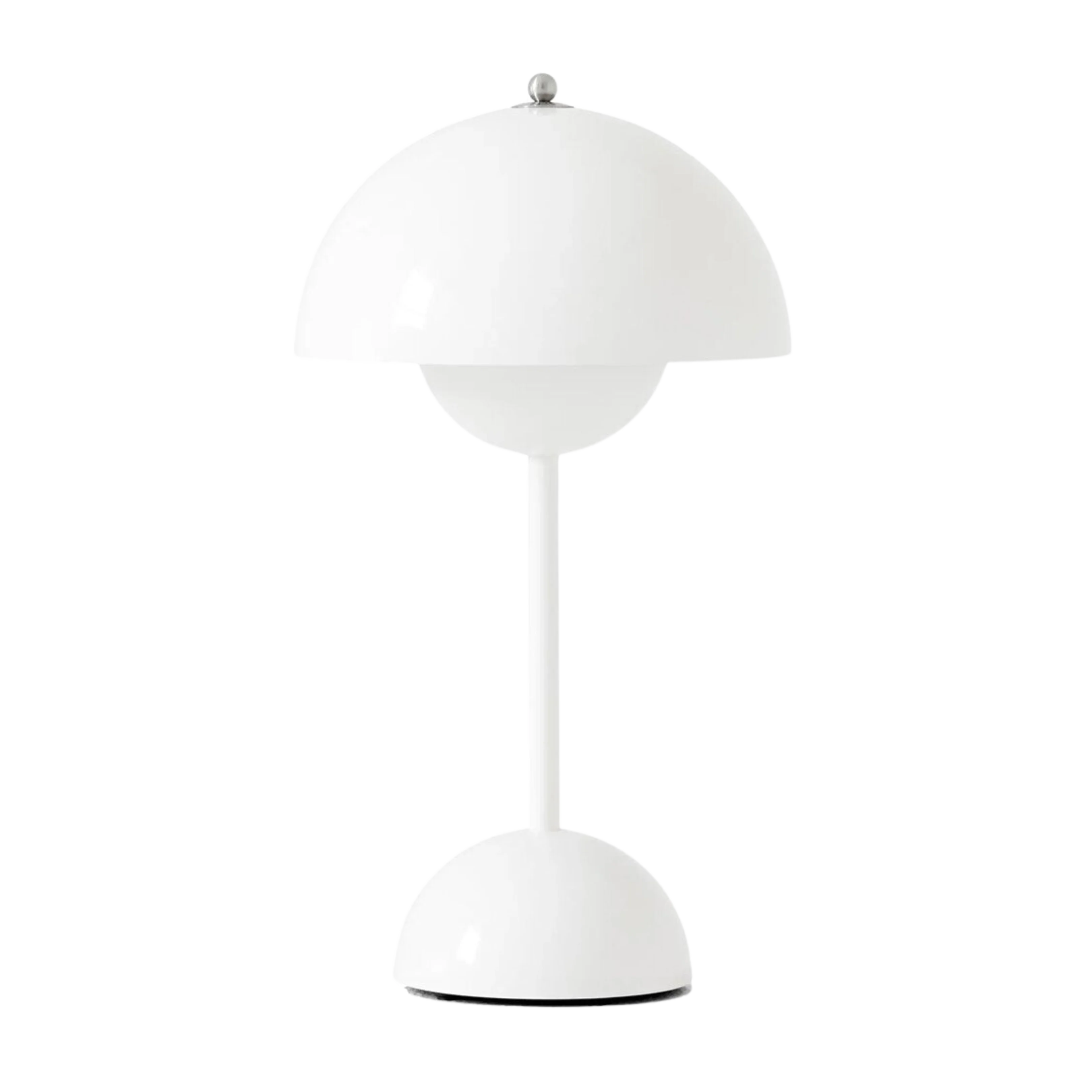 Lampe de chevet vintage champignon blanc