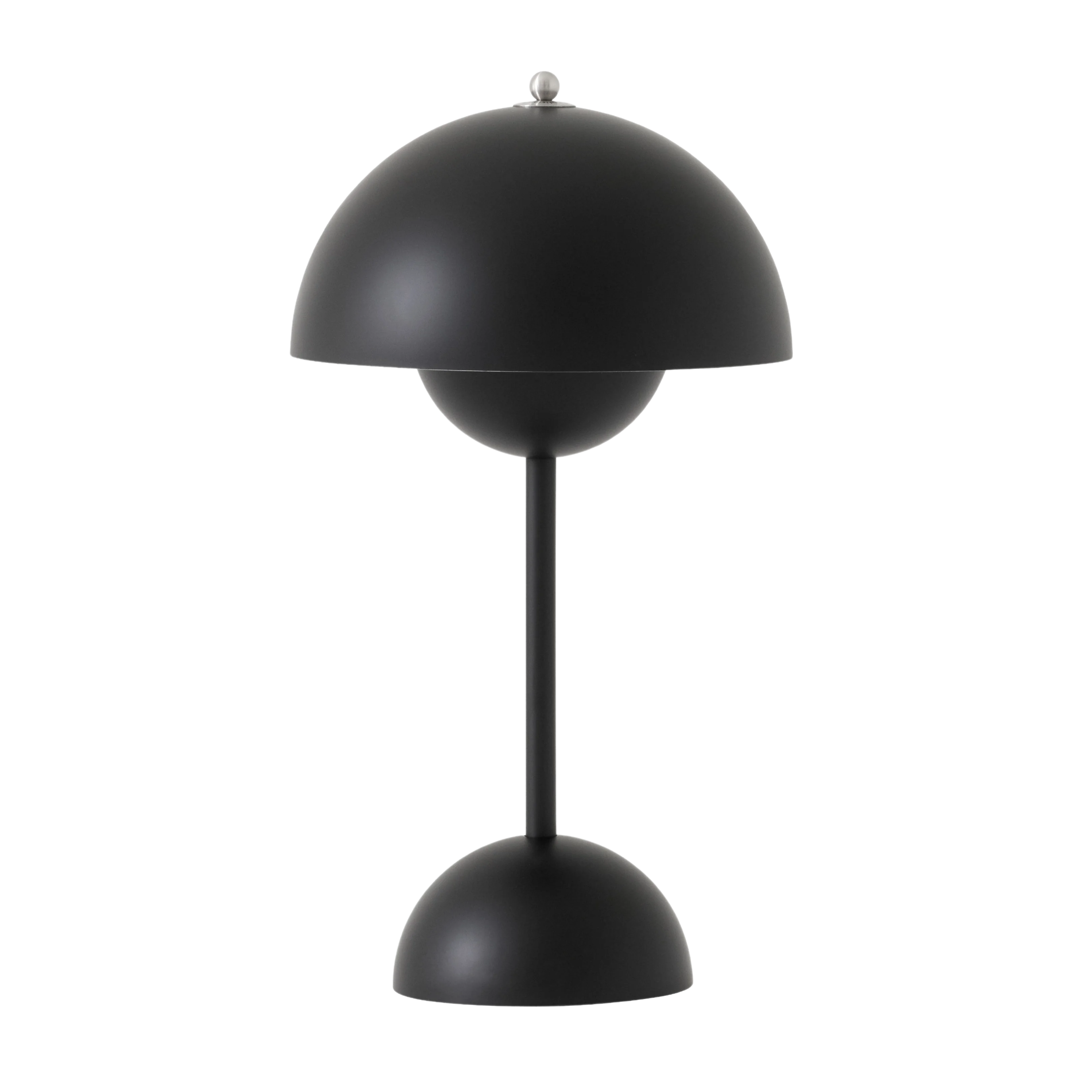 Lampe de chevet vintage champignon noir mat