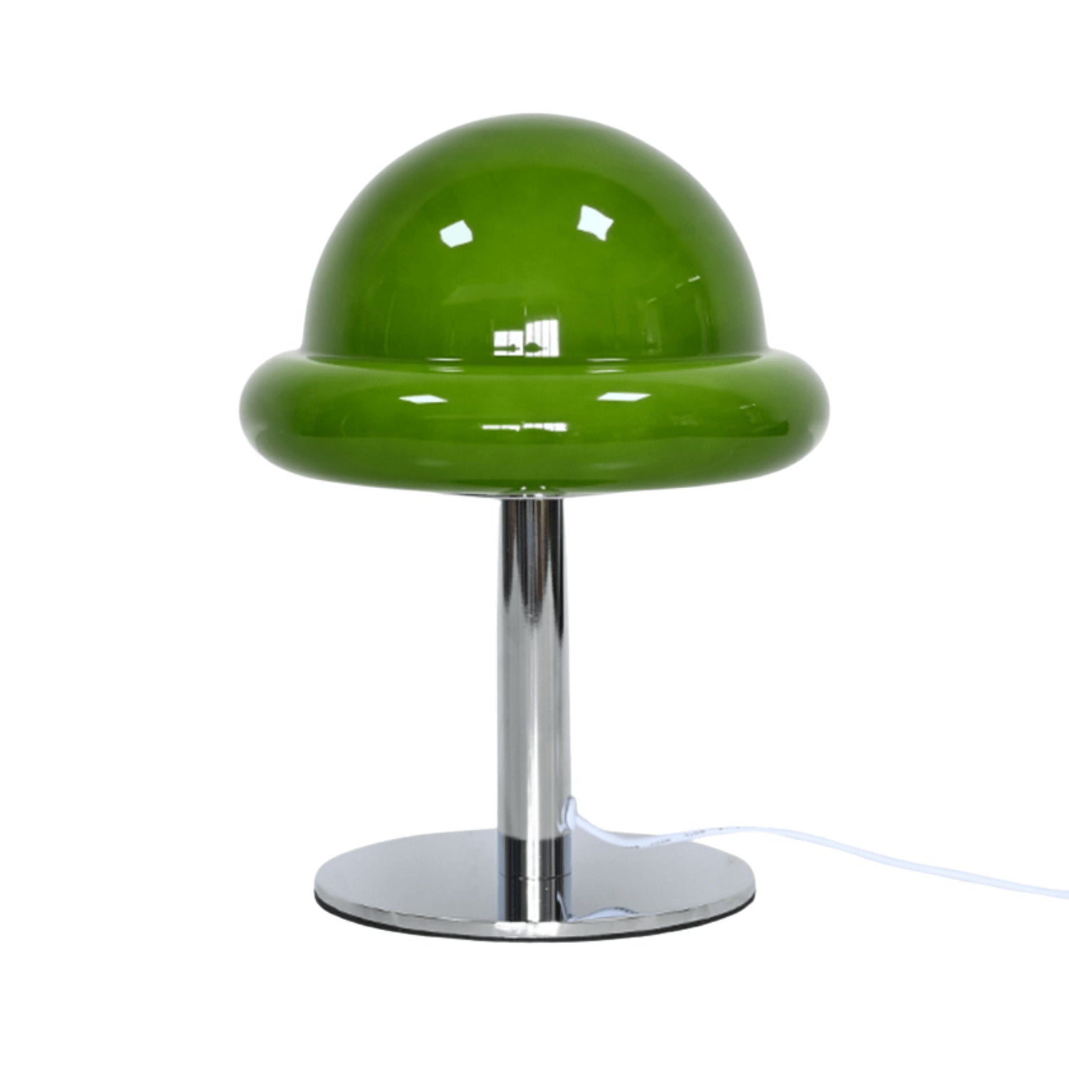 Lampe de table champignon vintage vert