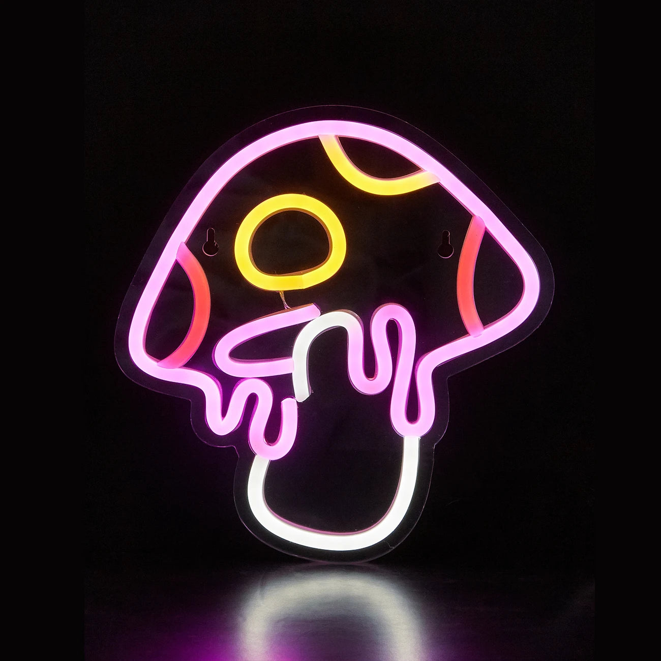 Lampe LED champignon néon rose