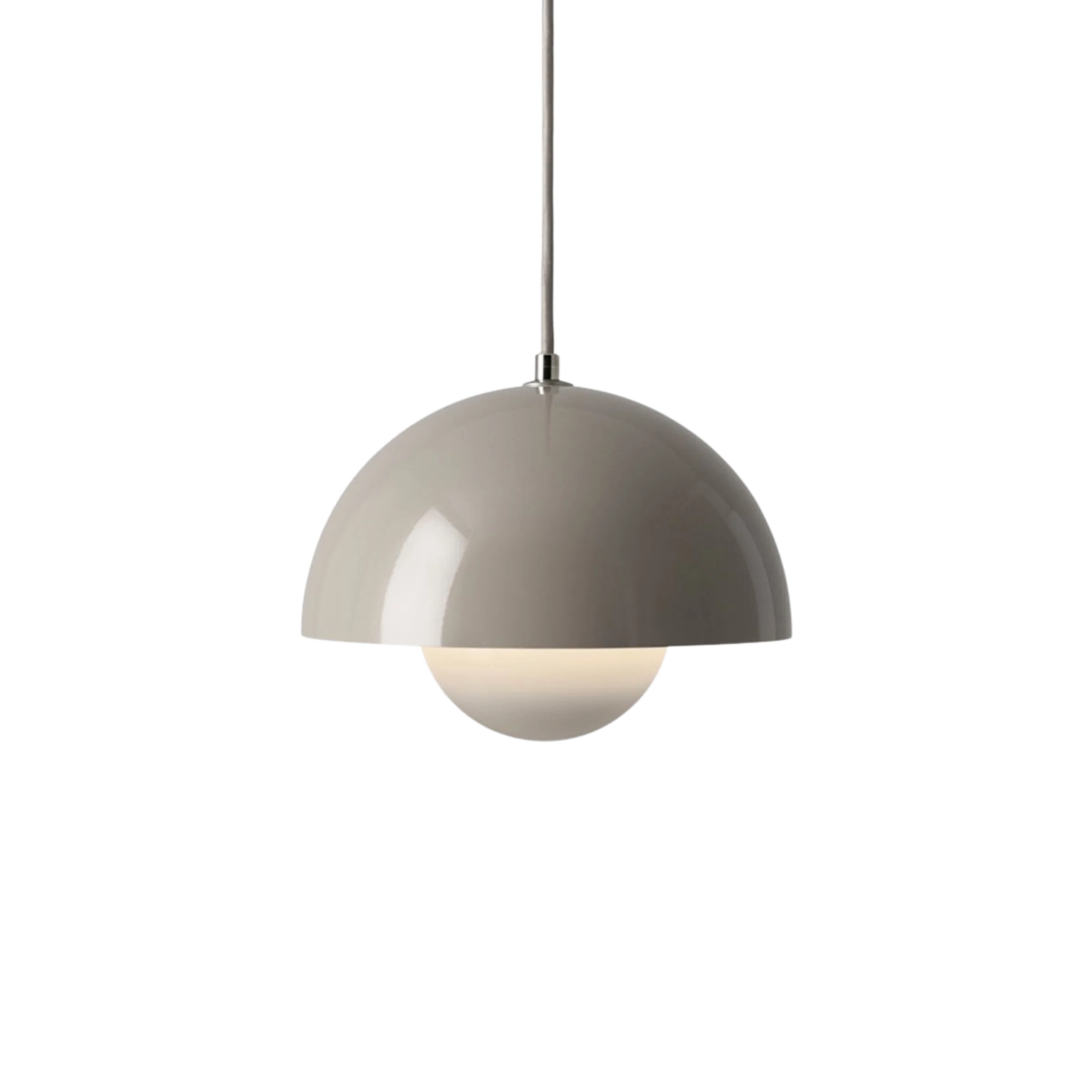 Lampe suspendue champignon gris