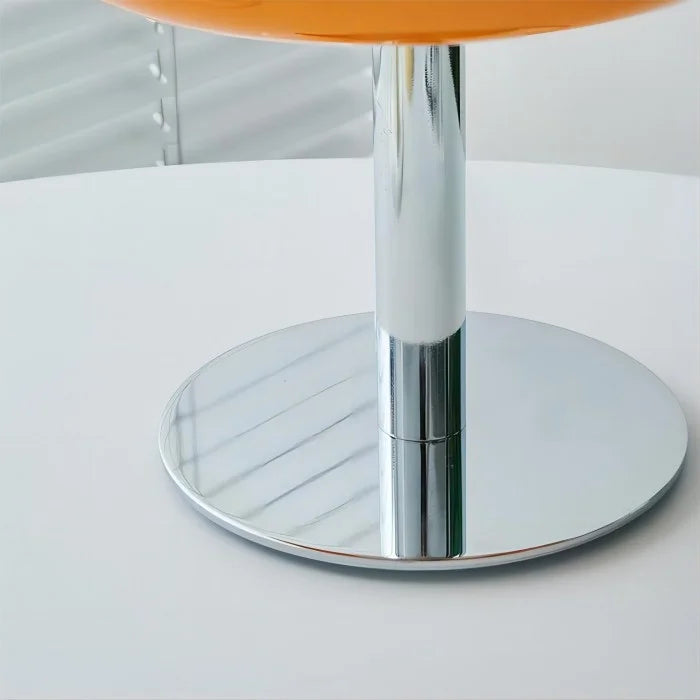 Lampe de table champignon rétro orange